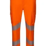 Stretch trousers with segmented tape