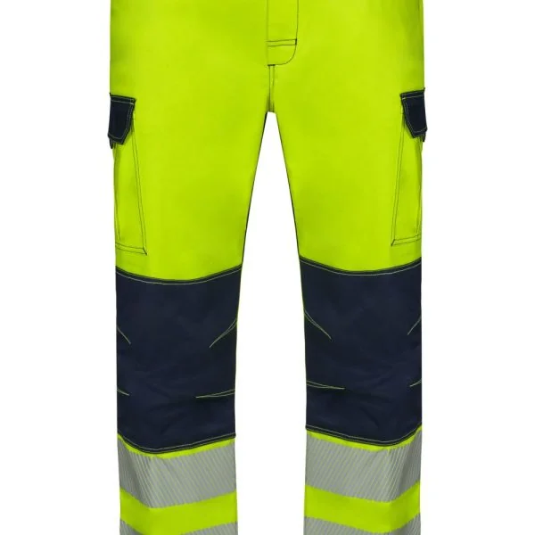 Stretch trousers with knee pads and segmented tape gallery