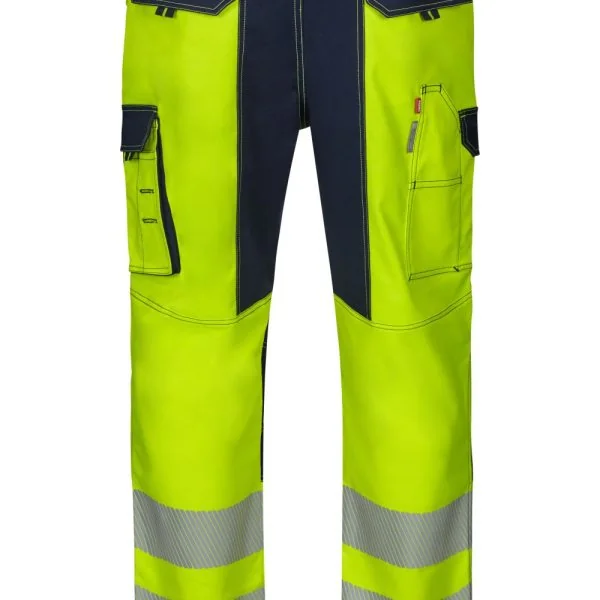 Stretch trousers with knee pads and segmented tape gallery