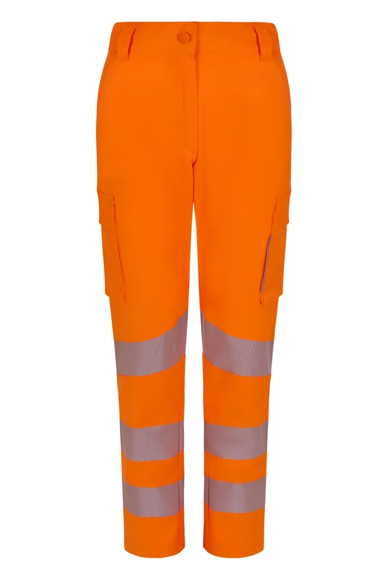 Women’s recycled stretch trousers with segmented tape
