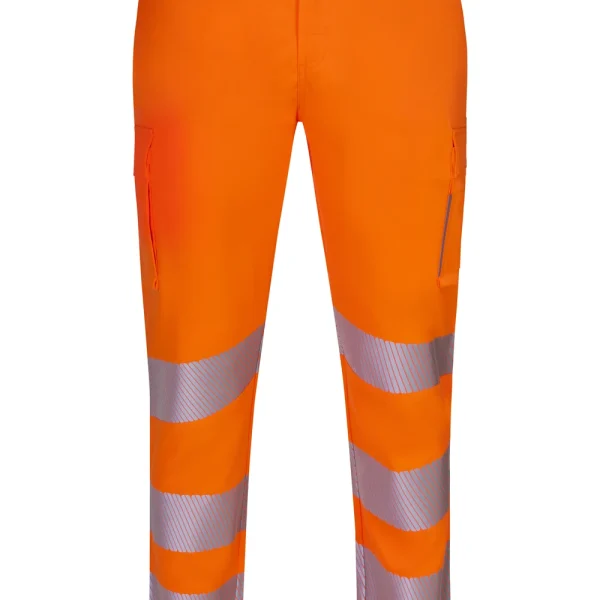 Recycled stretch trousers with segmented tape gallery