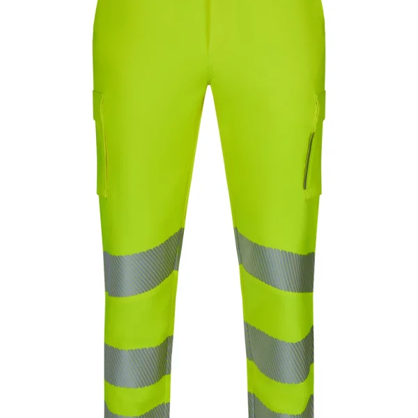 Recycled stretch trousers with segmented tape