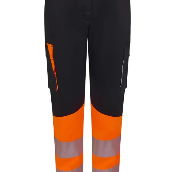 Women’s two-tone recycled stretch trousers with segmented tape gallery