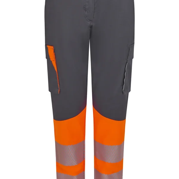 Women’s two-tone recycled stretch trousers with segmented tape gallery