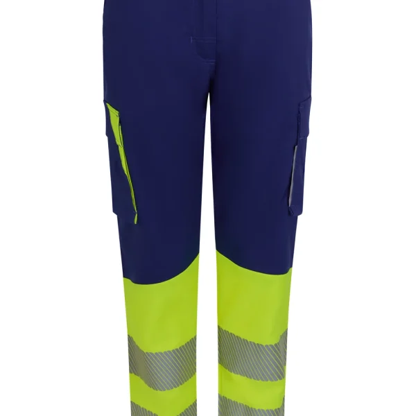 Women’s two-tone recycled stretch trousers with segmented tape gallery