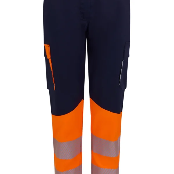 Women’s two-tone recycled stretch trousers with segmented tape gallery