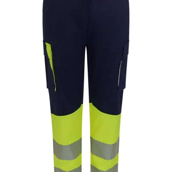 Women’s two-tone recycled stretch trousers with segmented tape gallery