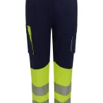 Women’s two-tone recycled stretch trousers with segmented tape
