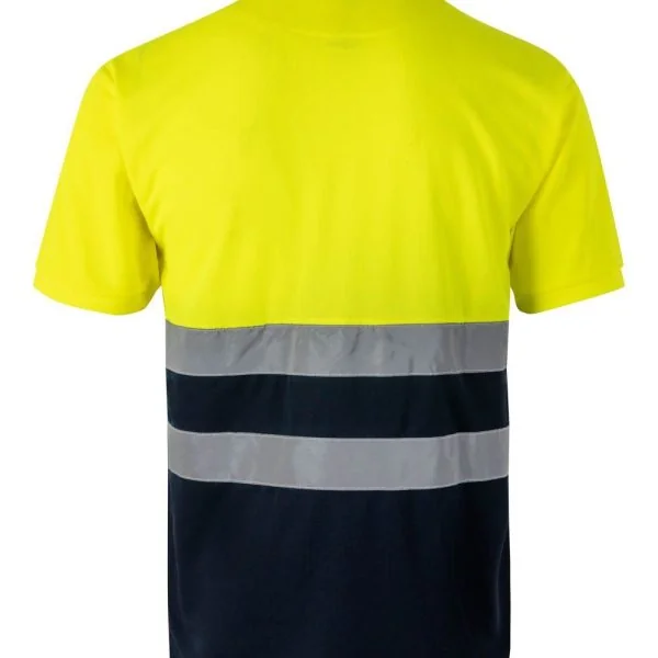 Two-tone short sleeve polo shirt gallery