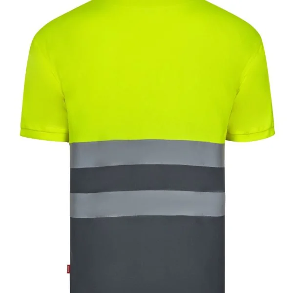 Two-tone short sleeve polo shirt gallery