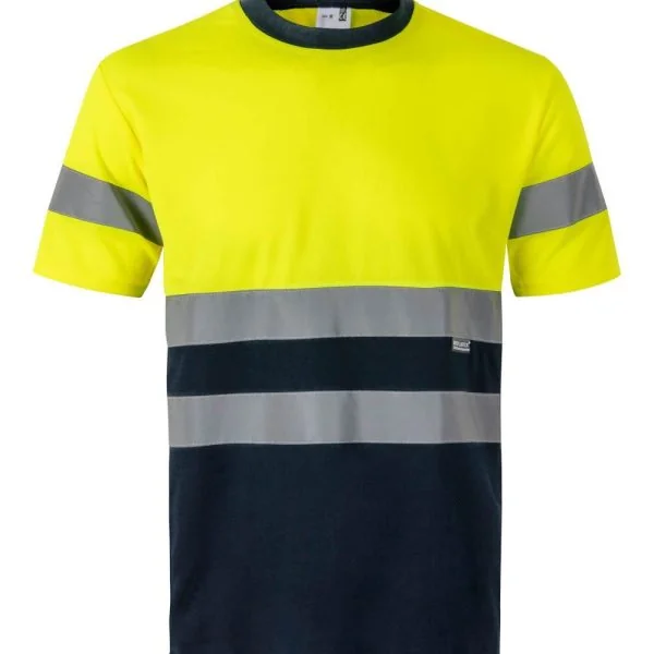 Two-tone short sleeve technical T-shirt gallery