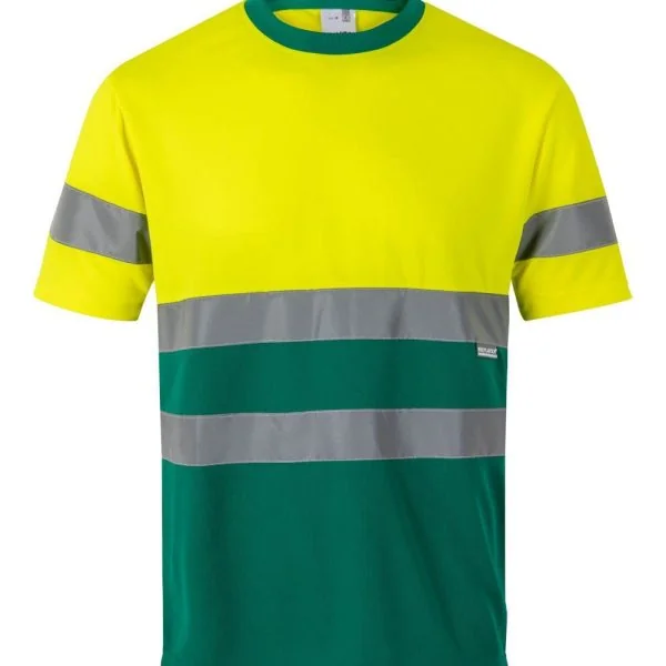 Two-tone short sleeve technical T-shirt gallery