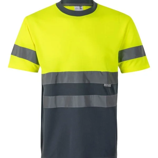 Two-tone short sleeve technical T-shirt gallery