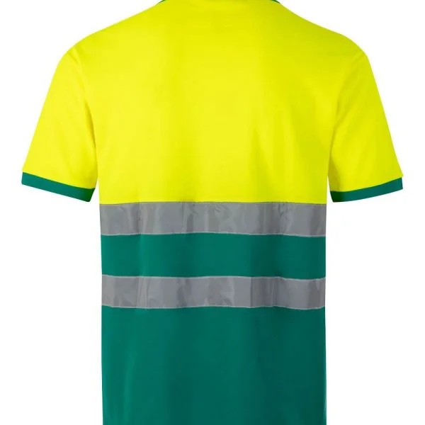 Short sleeve two-tone cotton polo shirt gallery