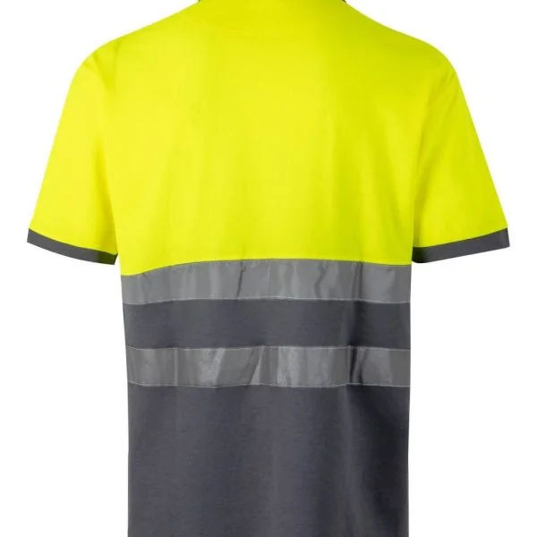 Short sleeve two-tone cotton polo shirt gallery