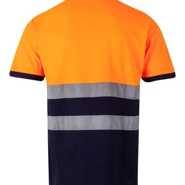 Short sleeve two-tone cotton polo shirt gallery