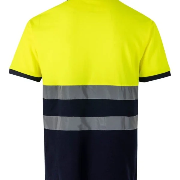 Short sleeve two-tone cotton polo shirt gallery