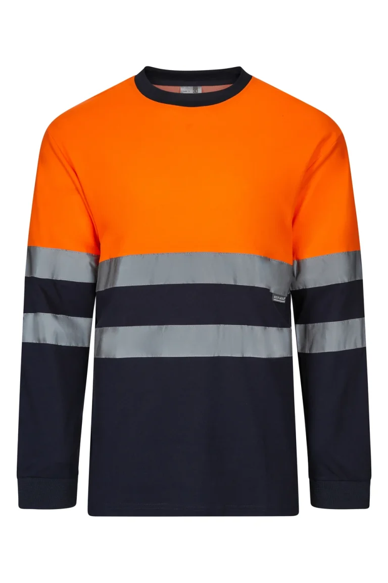 Two-tone long-sleeve technical T-shirt