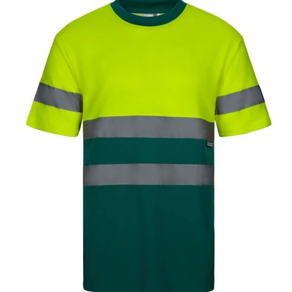 Two-tone short sleeve cotton T-shirt gallery