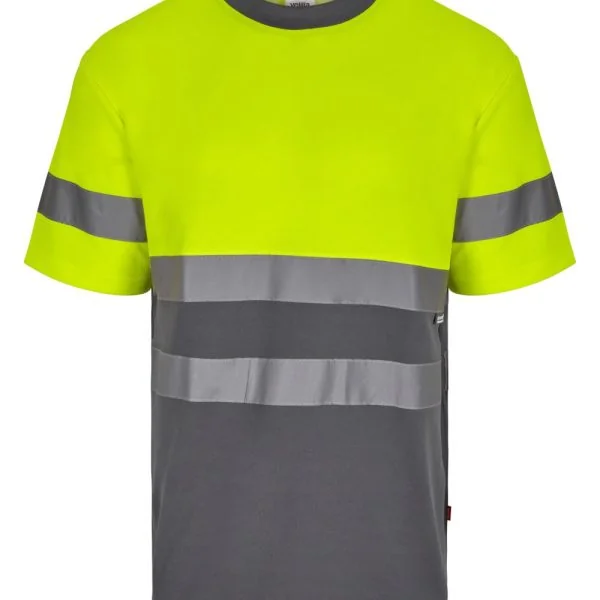 Two-tone short sleeve cotton T-shirt gallery