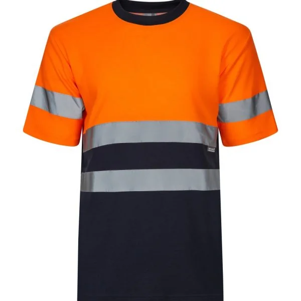 Two-tone short sleeve cotton T-shirt gallery