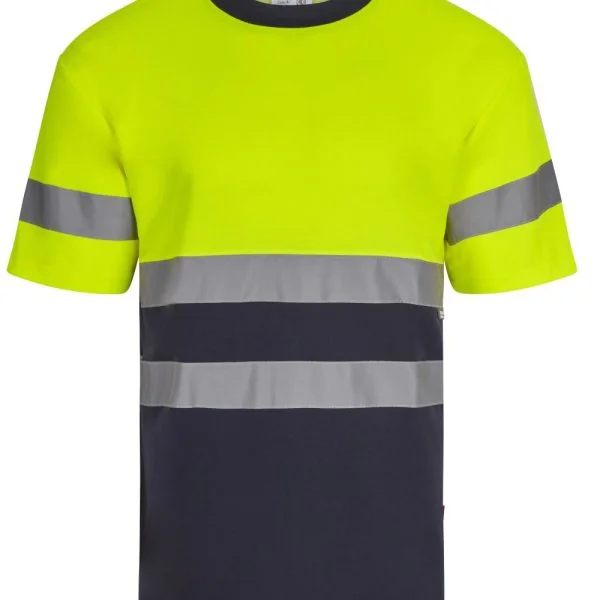 Two-tone short sleeve cotton T-shirt gallery