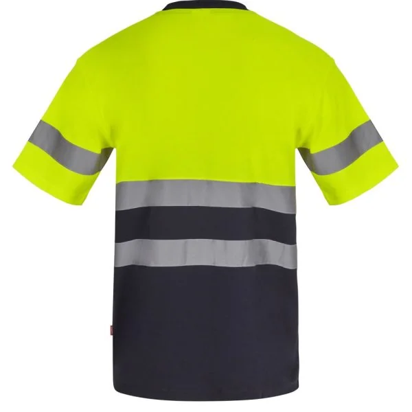 Two-tone short sleeve cotton T-shirt gallery