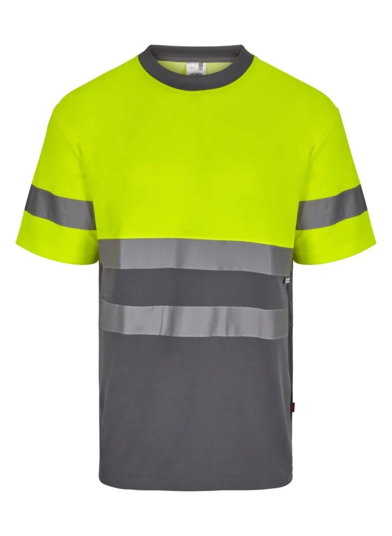 Two-tone short sleeve cotton T-shirt