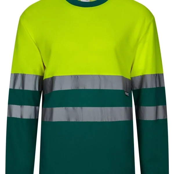 Two-tone long sleeve cotton T-shirt gallery