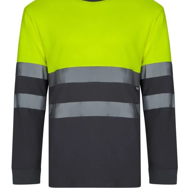 Two-tone long sleeve cotton T-shirt gallery