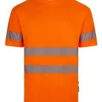 Short sleeve recycled polyester T-shirt with segmented tape