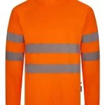 Long sleeve recycled polyester T-shirt with segmented tape