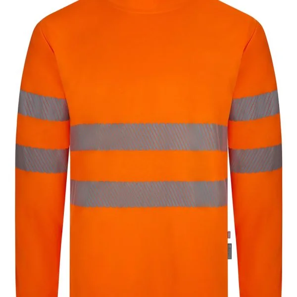 Long sleeve recycled polyester T-shirt with segmented tape