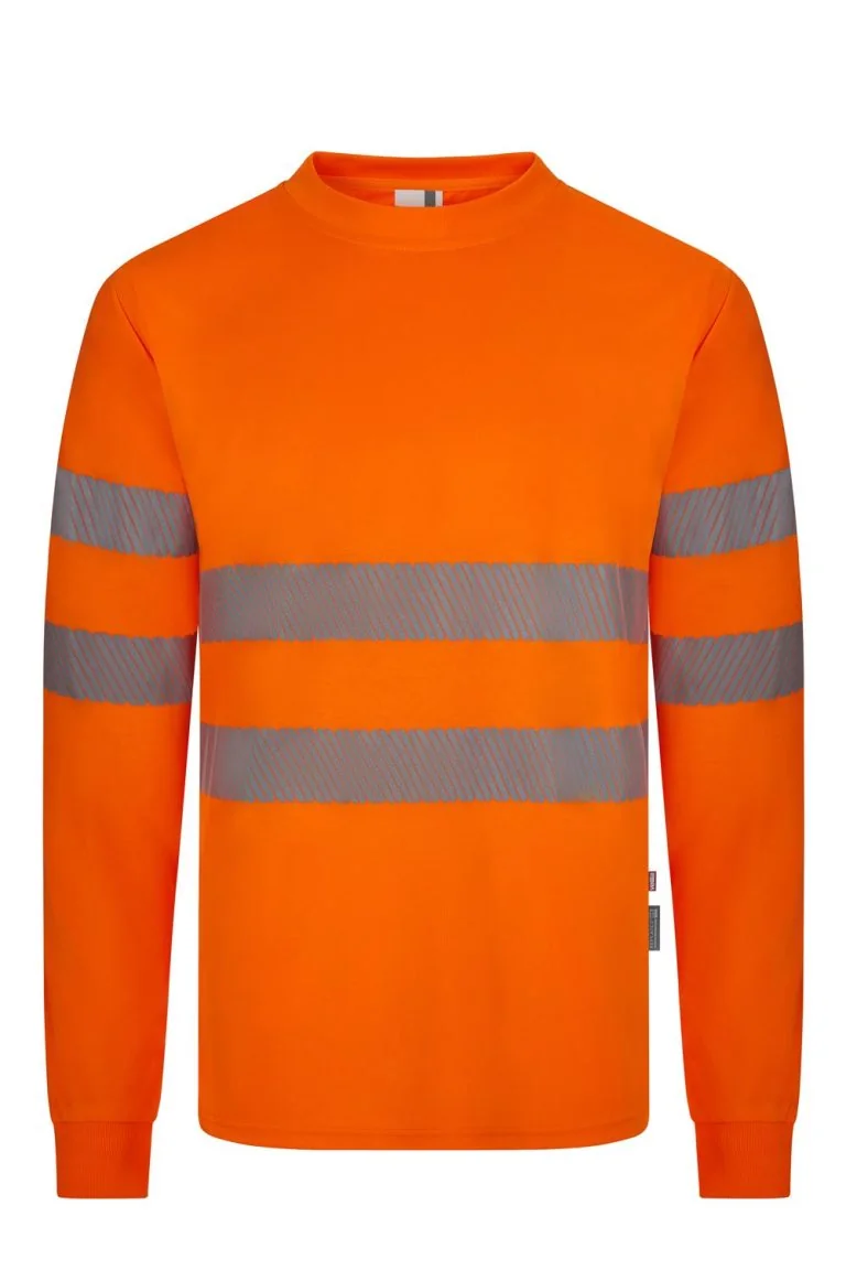 Long sleeve recycled polyester T-shirt with segmented tape