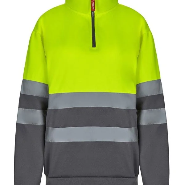 Two-tone half-zip sweatshirt gallery