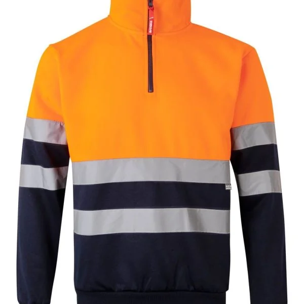 Two-tone half-zip sweatshirt gallery