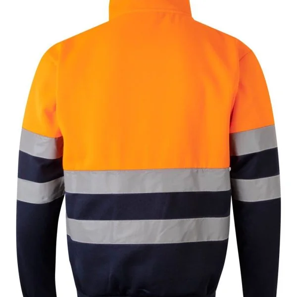 Two-tone half-zip sweatshirt gallery