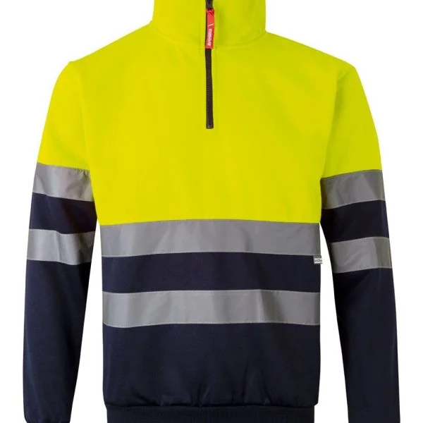 Two-tone half-zip sweatshirt gallery