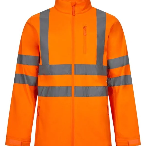 Soft shell jacket High Visibility
