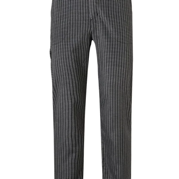 Multi-Pocket Checkered Chef Trousers