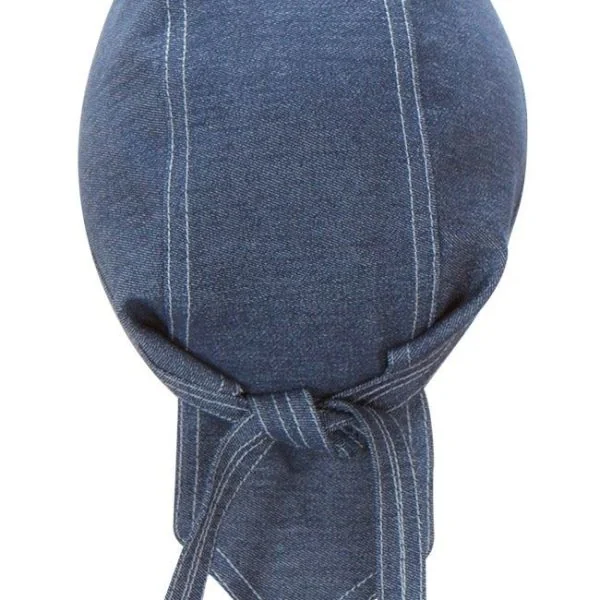 Denim Kitchen Hat with ties gallery