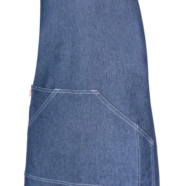 Denim bib apron with pockets gallery