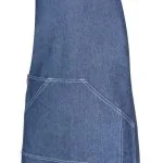 Denim bib apron with pockets