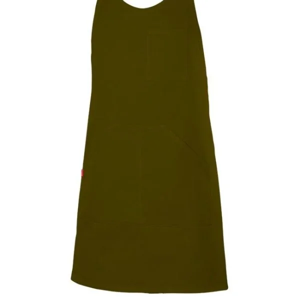 Short Buttoned Bib Apron gallery
