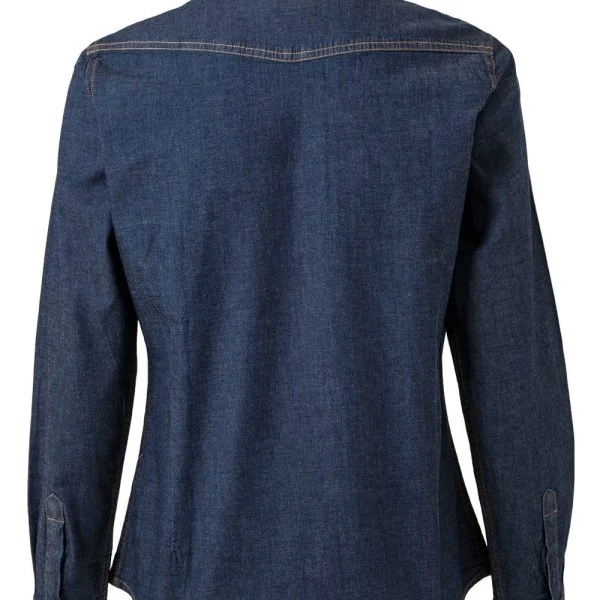Women's Long Sleeve Stretch Denim Shirt gallery