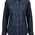 Women's Long Sleeve Stretch Denim Shirt