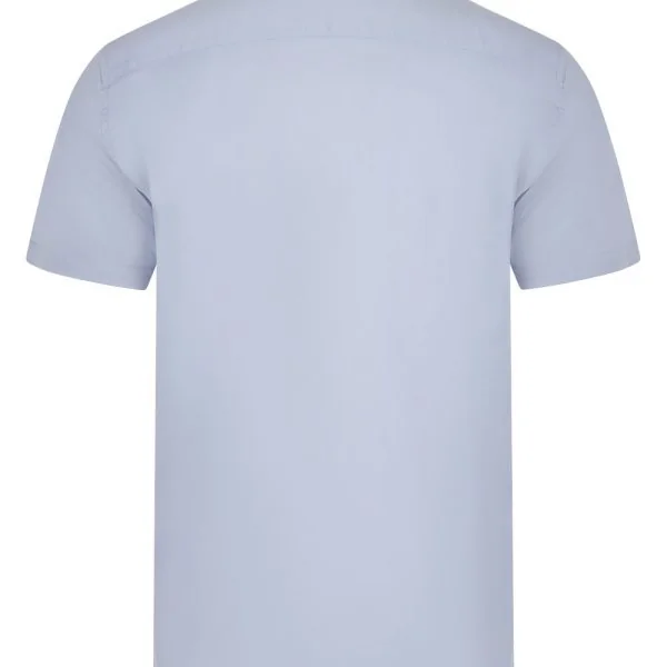 Men's Short Sleeve stretch neckband collar shirt gallery