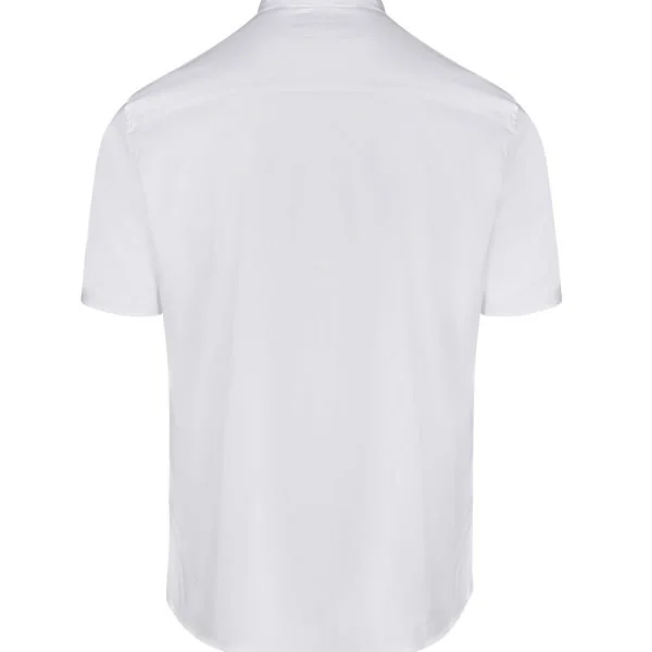 Men's Short Sleeve stretch neckband collar shirt gallery