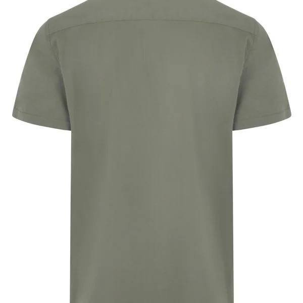 Men's Short Sleeve stretch neckband collar shirt gallery