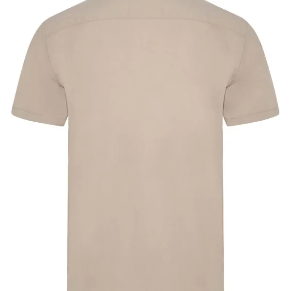 Men's Short Sleeve stretch neckband collar shirt gallery
